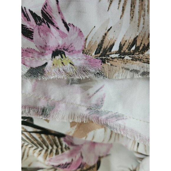 Kut From The Kloth Tropical Print Button-Front Shirt Dress Lightweight Sz Small - Picture 8 of 15